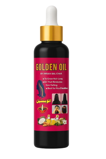 Golden Oil by Imran – Herbal Hair Oil for Hair Fall Control